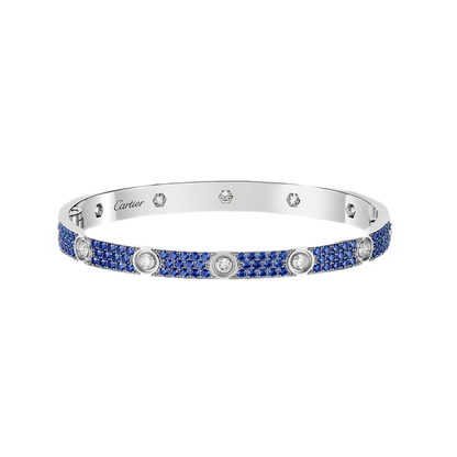 [Marins]2026 PAVE GEMSTONE LOVE BRACELET 6.1MM 10 DIAMONDS