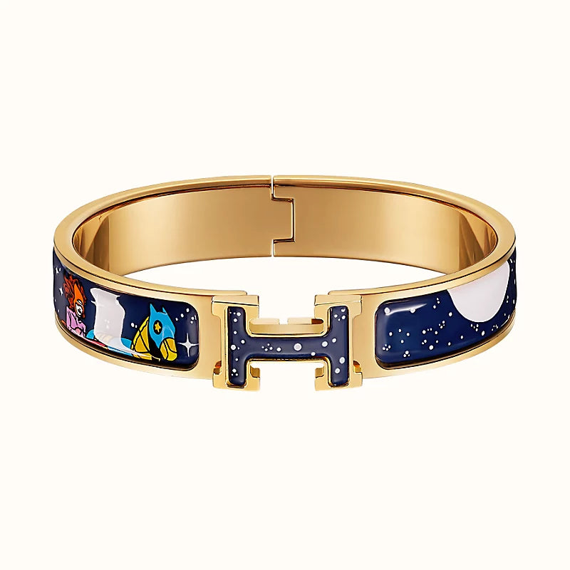 [Marins]H STAR AND MOON BRACELET 12MM
