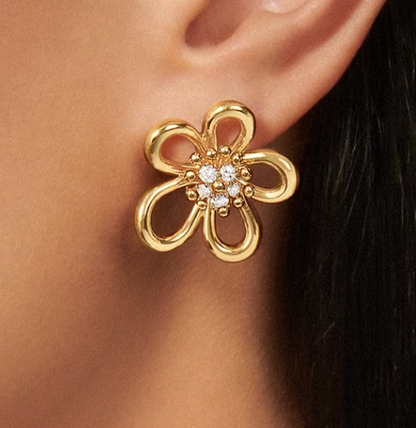 [Marins]FLOWERLACE EARRINGS