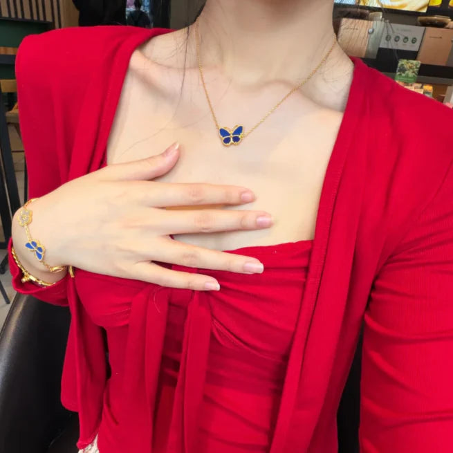 [Marins]  2026 NEW LUCKY BUTTERFLY 1 MOTIFS NECKLACE