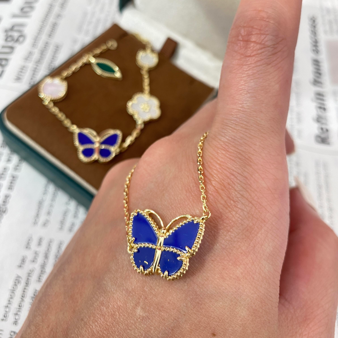 [Marins]  2026 NEW LUCKY BUTTERFLY 1 MOTIFS NECKLACE