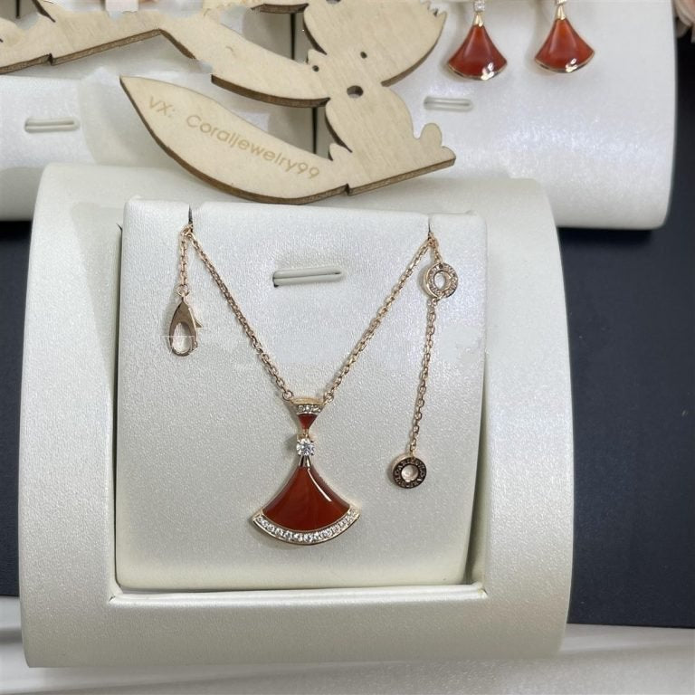 [Marins]DREAM NECKLACE CARNELIAN DIAMOND