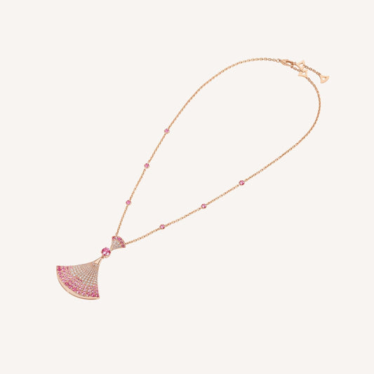 [Marins]DREAM NECKLACK DIAMOND PINK GOLD