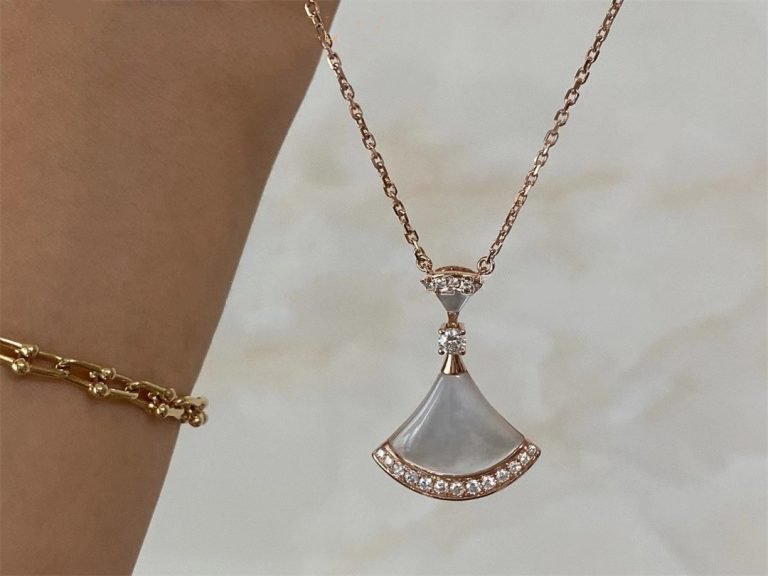 [Marins]DREAM NECKLACE MOP PINK GOLD DIAMOND