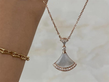 [Marins]DREAM NECKLACE MOP PINK GOLD DIAMOND