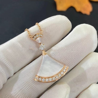 [Marins]DREAM NECKLACE MOP PINK GOLD DIAMOND