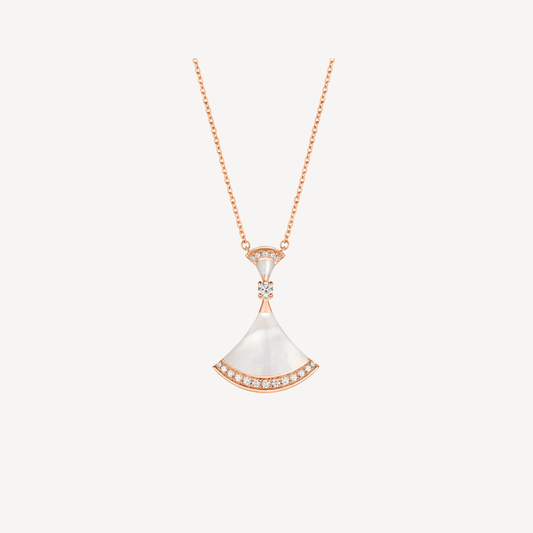 [Marins]DREAM NECKLACE MOP PINK GOLD DIAMOND