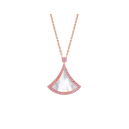 [Marins]DREAM NECKLACE MOP DIAMOND PINK