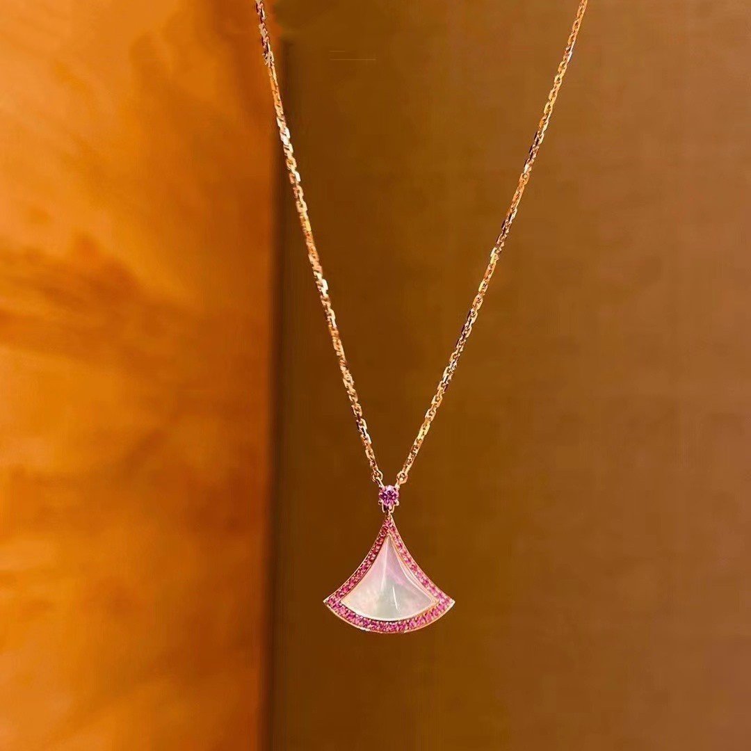 [Marins]DREAM NECKLACE MOP DIAMOND PINK