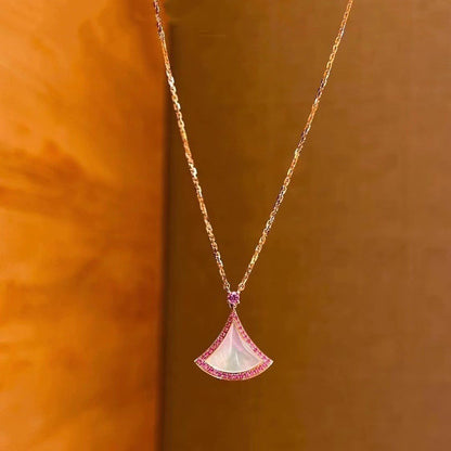 [Marins]DREAM NECKLACE MOP DIAMOND PINK