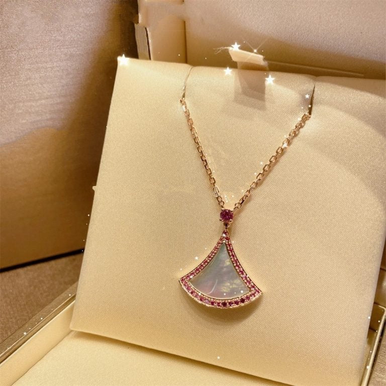 [Marins]DREAM NECKLACE MOP DIAMOND PINK