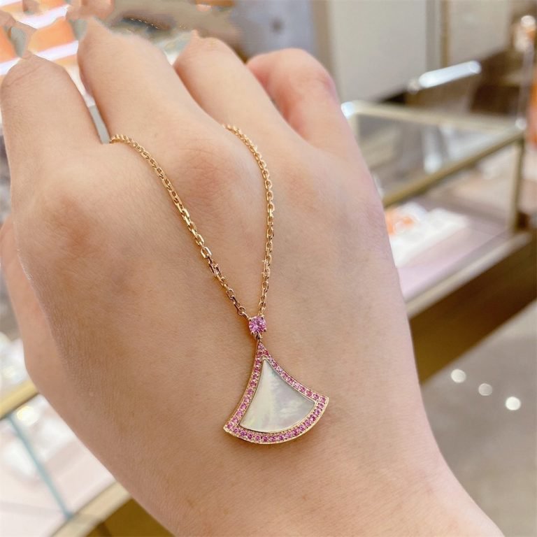 [Marins]DREAM NECKLACE MOP DIAMOND PINK