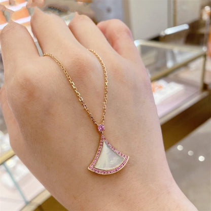 [Marins]DREAM NECKLACE MOP DIAMOND PINK