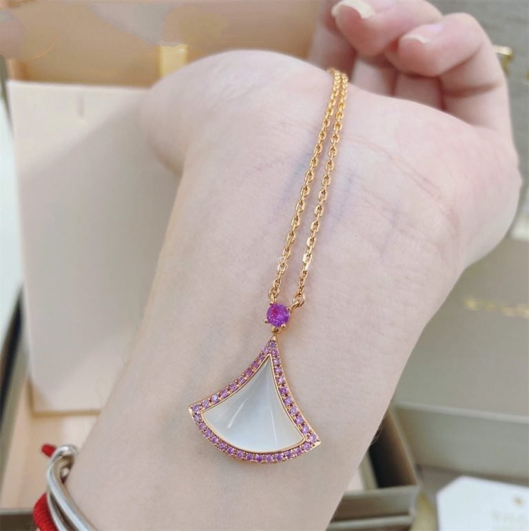 [Marins]DREAM NECKLACE MOP DIAMOND PINK