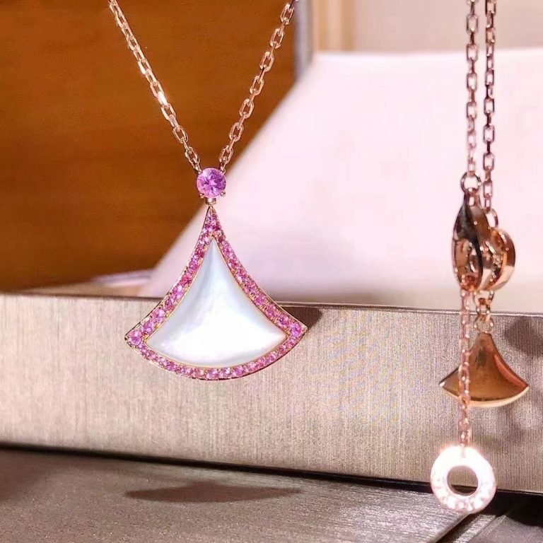 [Marins]DREAM NECKLACE MOP DIAMOND PINK
