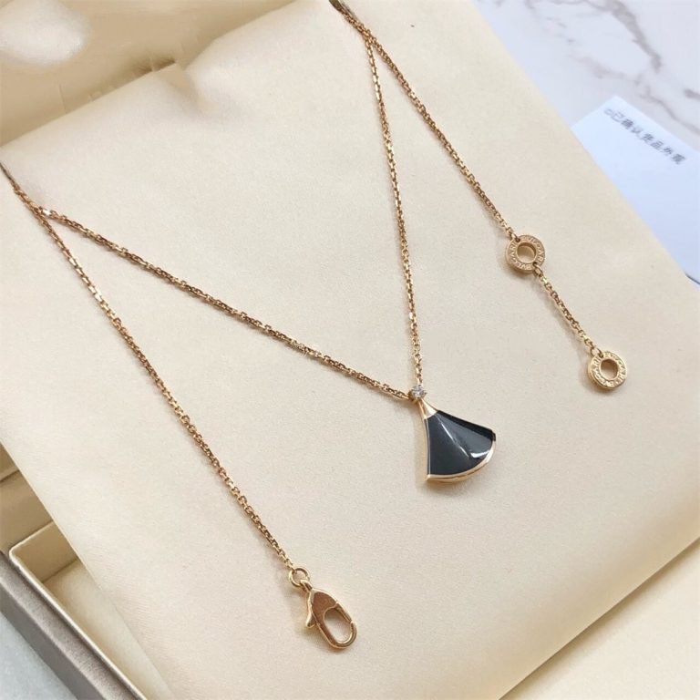 [Marins]DREAM NECKLACE ONYX 1 DIAMOND