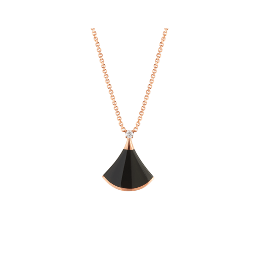 [Marins]DREAM NECKLACE ONYX 1 DIAMOND