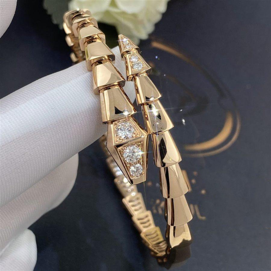 [Marins]SERPENTI BRACELET DIAMONDS PINK GOLD