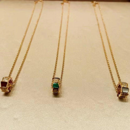 [Marins]SERPENTI PEDANT DIAMOND NECKLACE