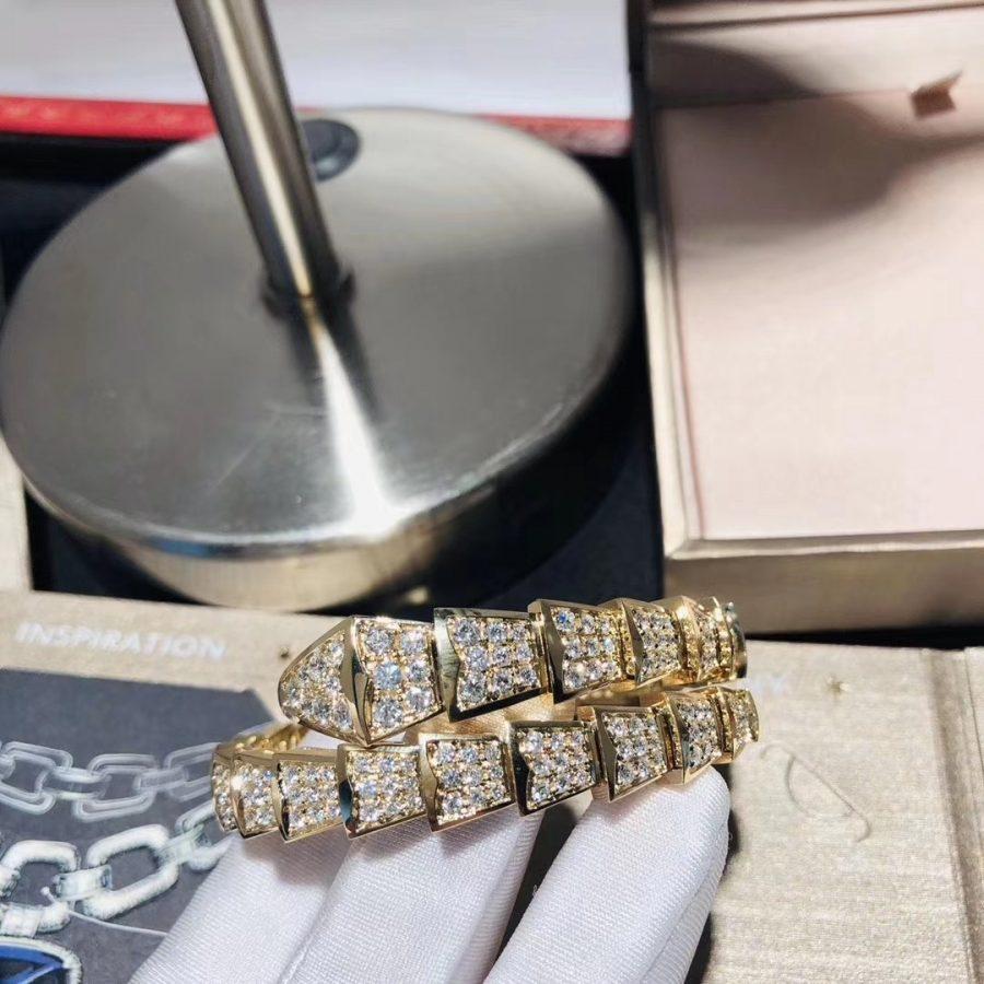 [Marins]SERPENTI BRACELET 8MM GOLD DIAMOND