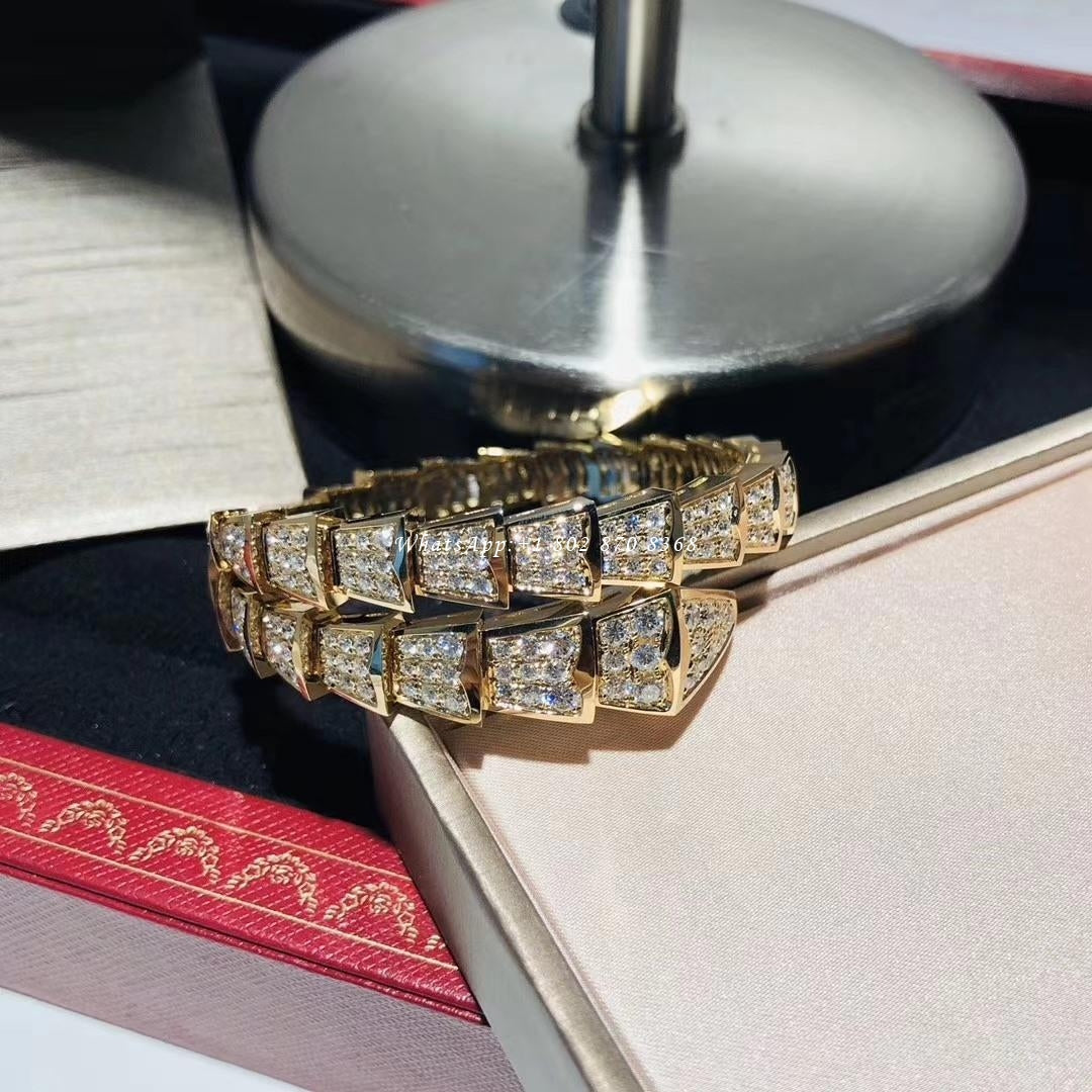 [Marins]SERPENTI BRACELET 8MM GOLD DIAMOND