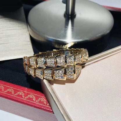 [Marins]SERPENTI BRACELET 8MM GOLD DIAMOND