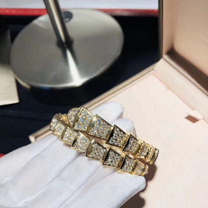 [Marins]SERPENTI BRACELET 8MM GOLD DIAMOND