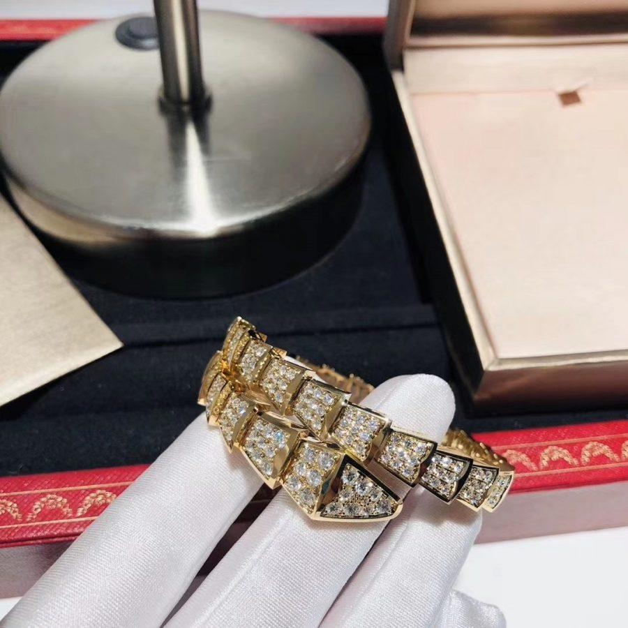 [Marins]SERPENTI BRACELET 8MM GOLD DIAMOND