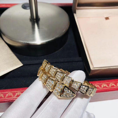 [Marins]SERPENTI BRACELET 8MM GOLD DIAMOND