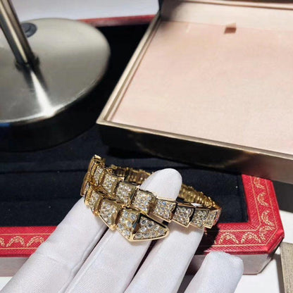 [Marins]SERPENTI BRACELET 8MM GOLD DIAMOND