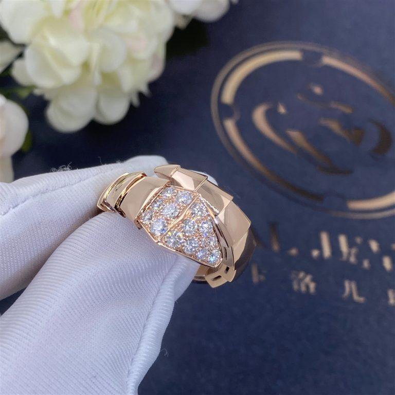 [Marins]SERPENTI RING PINK GOLD DIAMOND