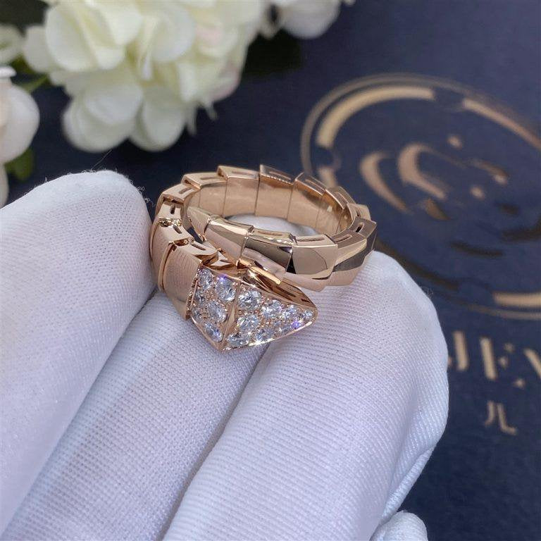 [Marins]SERPENTI RING PINK GOLD DIAMOND