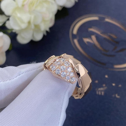 [Marins]SERPENTI RING PINK GOLD DIAMOND