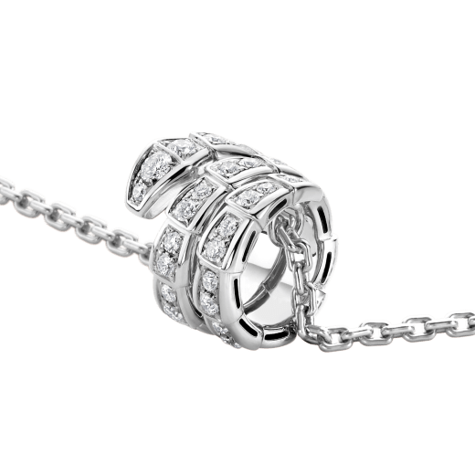 [Marins]SERPENTI  NECKLACE DOUBLE RING DIAMOND