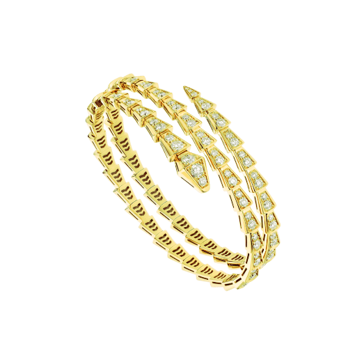 [Marins]SERPENTI BRACELET GOLD DIAMOND DOUBLE ROW