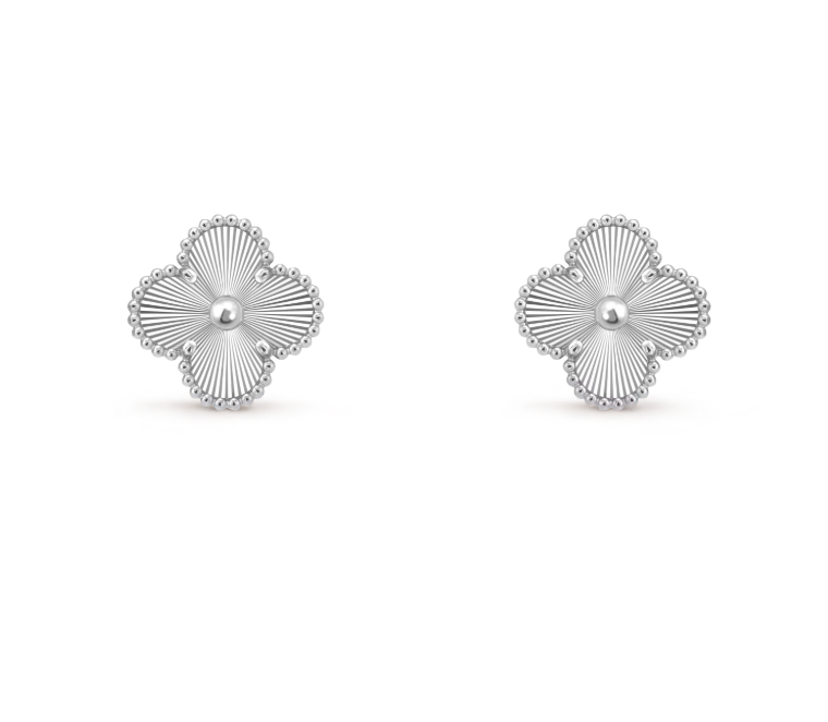 [Marins]CLOVER MEDIUM 1 MOTIFS LASER EARRINGS