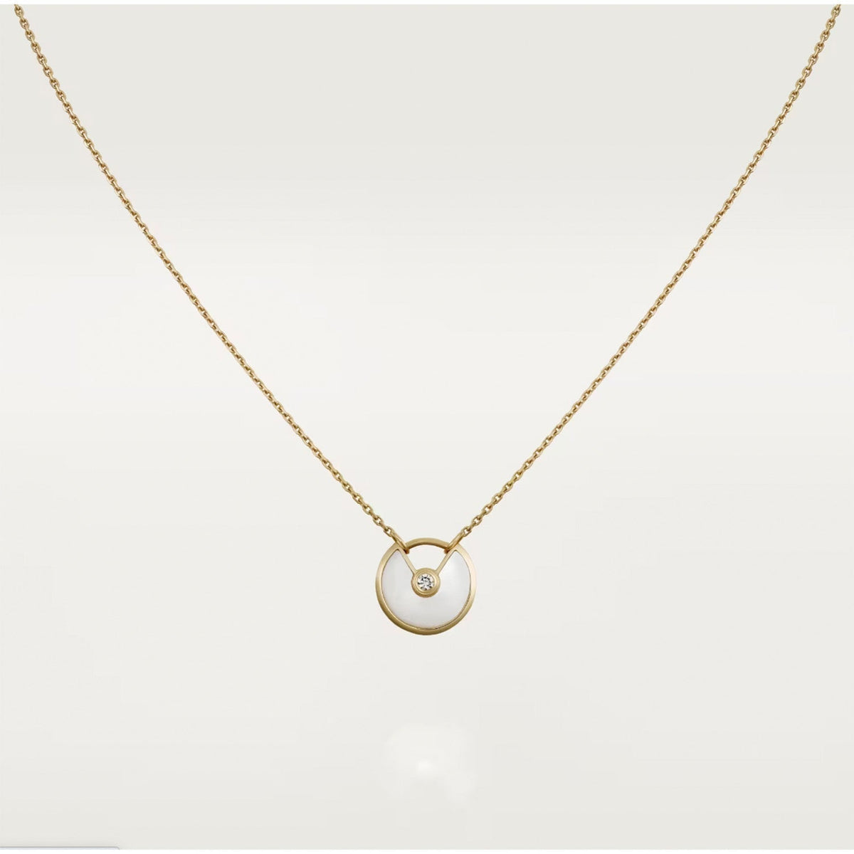 [Marins]AMULETTE ROSE GOLD MOP NECKLACE