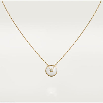 [Marins]AMULETTE ROSE GOLD MOP NECKLACE