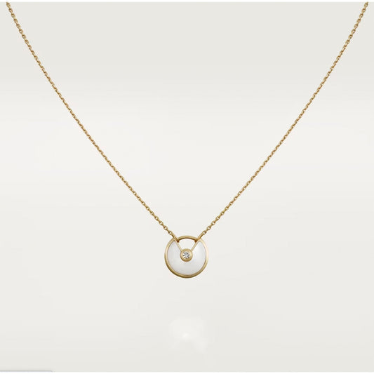 [Marins]AMULETTE ROSE GOLD MOP NECKLACE