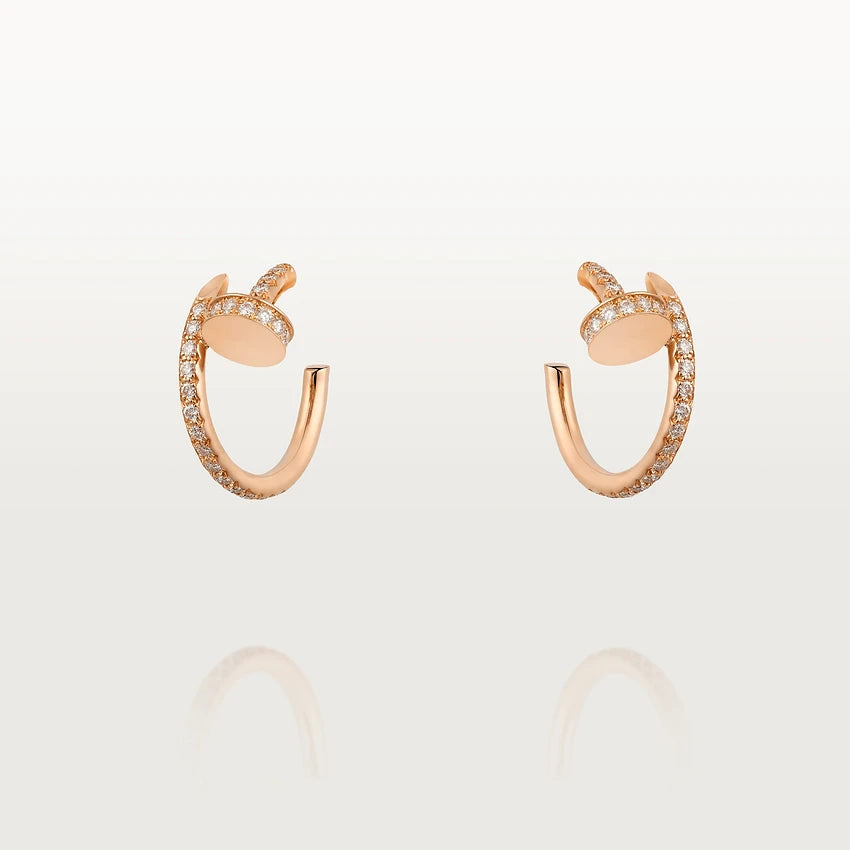 [Marins]JUSTE EARRINGS 12.75MM PINK GOLD DIAMOND