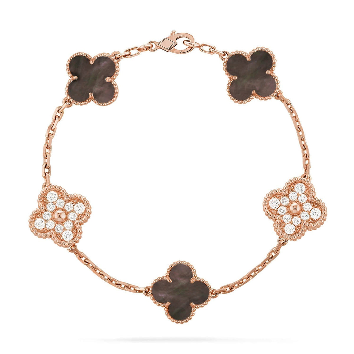 [Marins] CLOVER 5 MOTIF GRAY MOP BRACELET COLLECTION