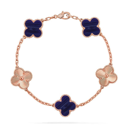 [Marins]CLOVER 5 MOTIF PURPLE STRIPES BRACELET COLLECTION