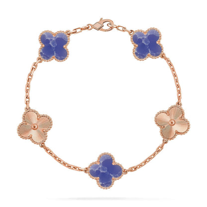 [Marins]CLOVER 5 MOTIF BLUE VEINS BRACELET COLLECTION