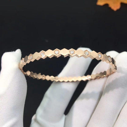 [Marins]BEE LOVE PINK GOLD DIAMOND BRACELET
