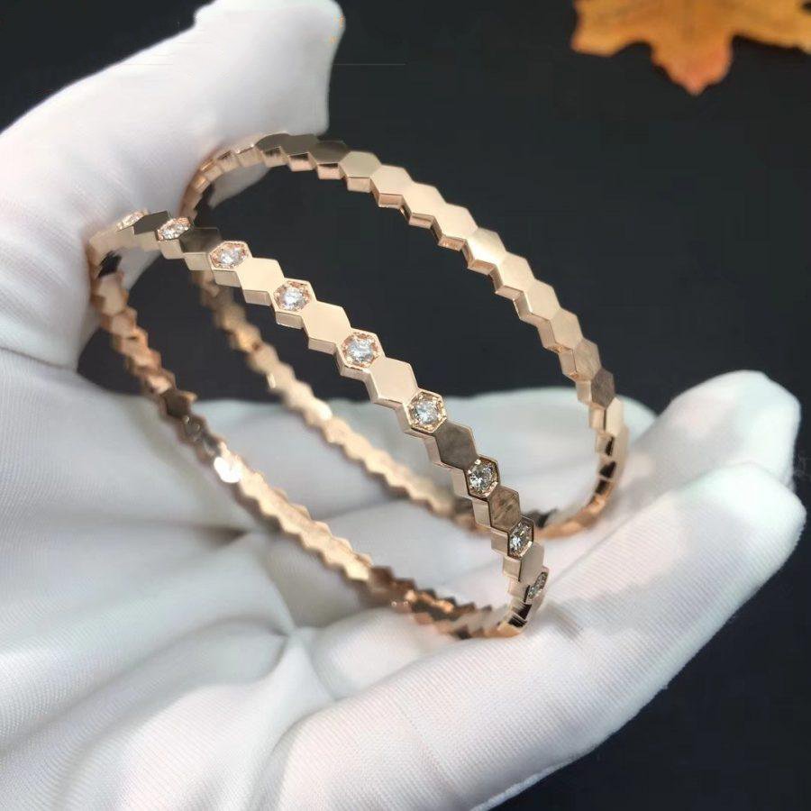 [Marins]BEE LOVE PINK GOLD DIAMOND BRACELET