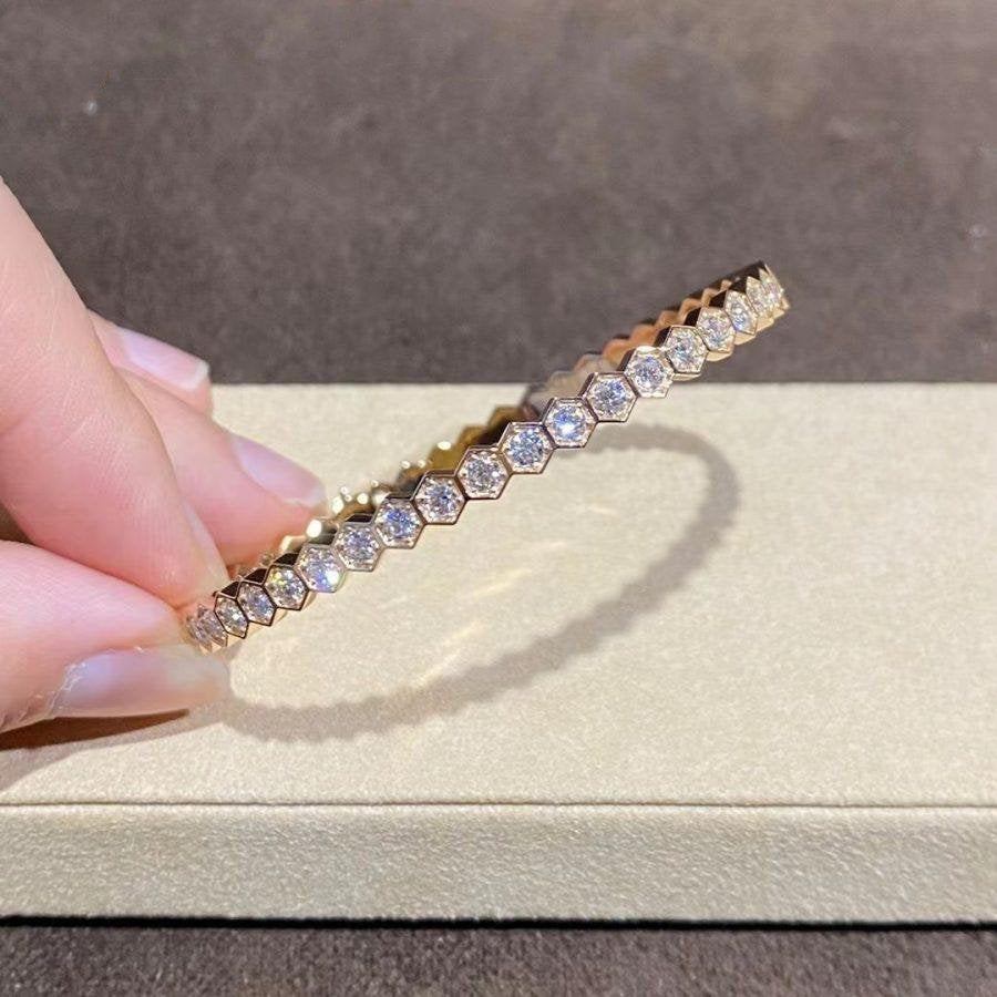 [Marins]BEE LOVE GOLD BRACELET FULL DIAMOND