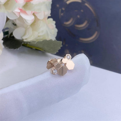 [Marins]BEE LOVE PINK GOLD DIAMOND EARRINGS