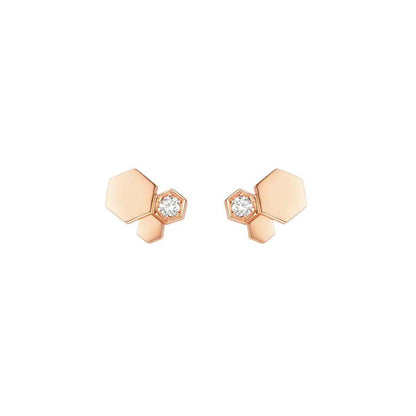 [Marins]BEE LOVE PINK GOLD DIAMOND EARRINGS