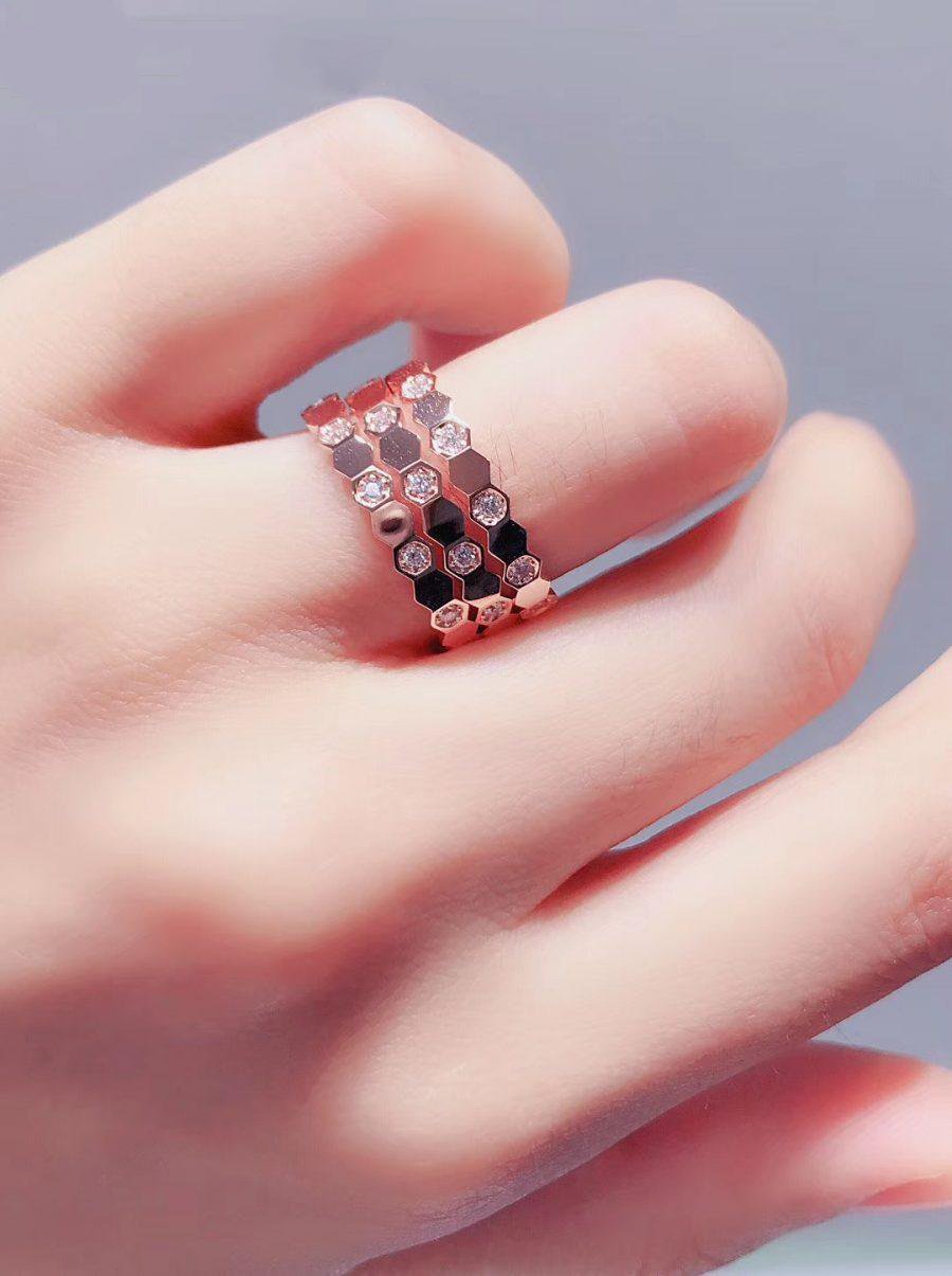 [Marins]BEE LOVE RING PINK GOLD DIAMOND