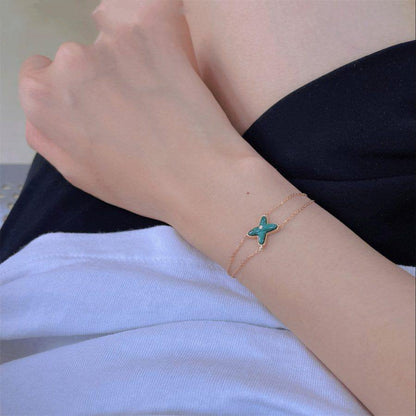 [Marins]JEUX BRACELET MALACHITE PINK GOLD 1 DIAMOND